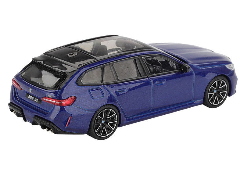 Side profile of BMW M5 Touring diecast model showcasing sleek design