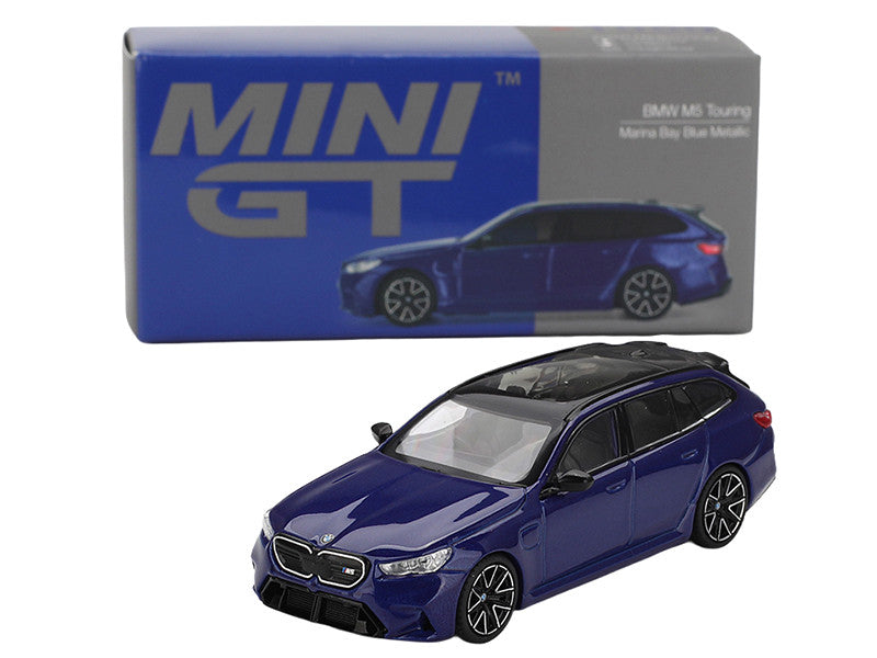 Front view of Limited Edition BMW M5 Touring in Marina Bay Blue by Mini GT