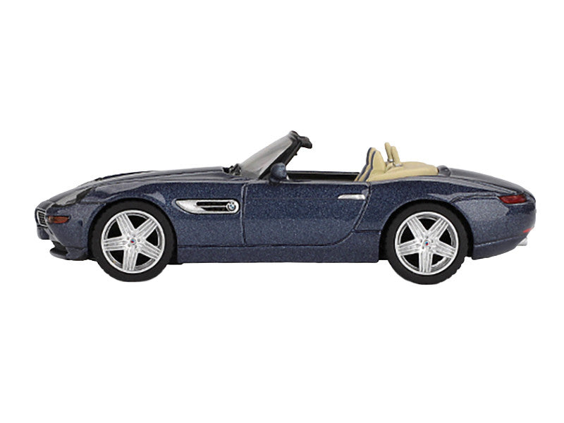Close-up of interior features of BMW Z8 Alpina Roadster Diecast Model by Mini GT