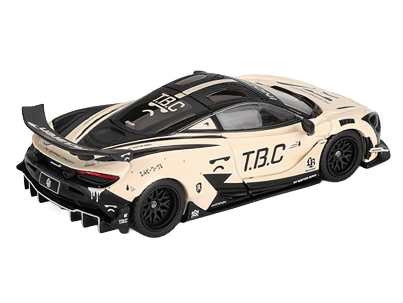Detailed back view of McLaren 720S LB-Works diecast model highlighting features
