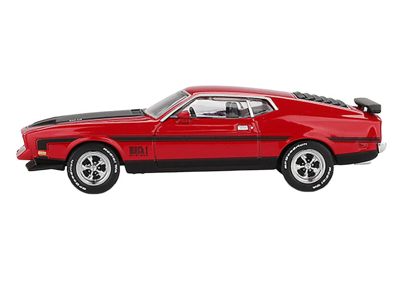 Under-chassis view of 1971 Ford Mustang Mach 1 Diecast Model highlighting realism