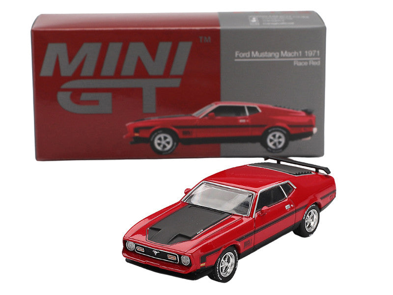 Side profile of 1971 Ford Mustang Mach 1 Diecast Model showcasing its details