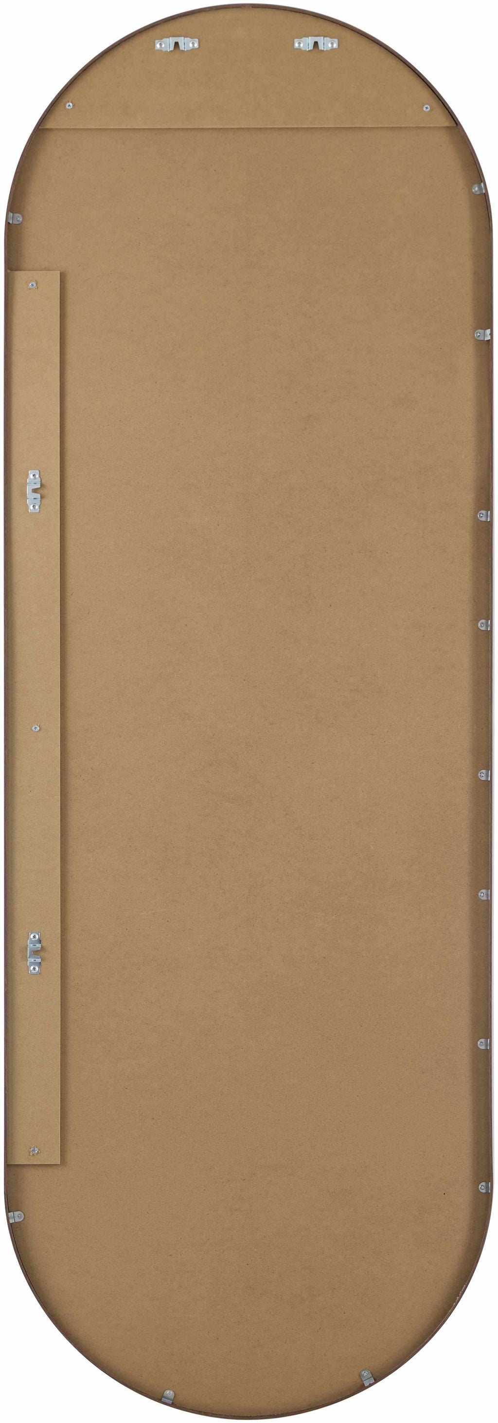 Marmelete Dark Brown Mirror displayed in an elegant entryway