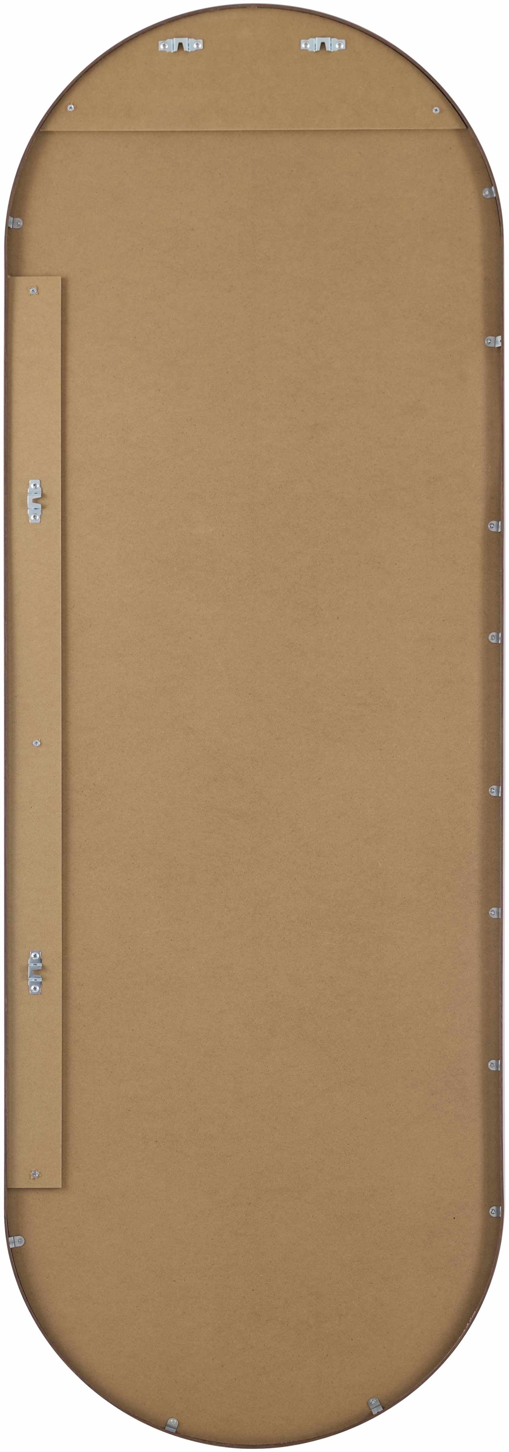 Marmelete Dark Brown Mirror displayed in an elegant entryway