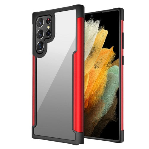 Metal Transparent Phone Case for Samsung S22