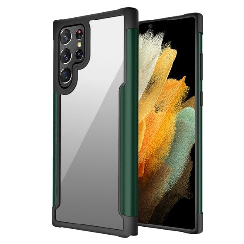 Metal Transparent Phone Case for Samsung S22