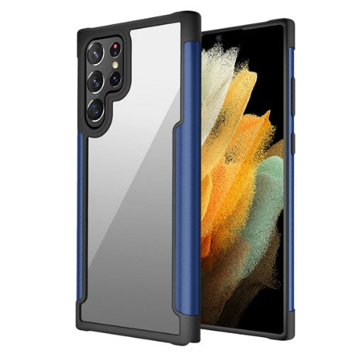 Metal Transparent Phone Case for Samsung S22