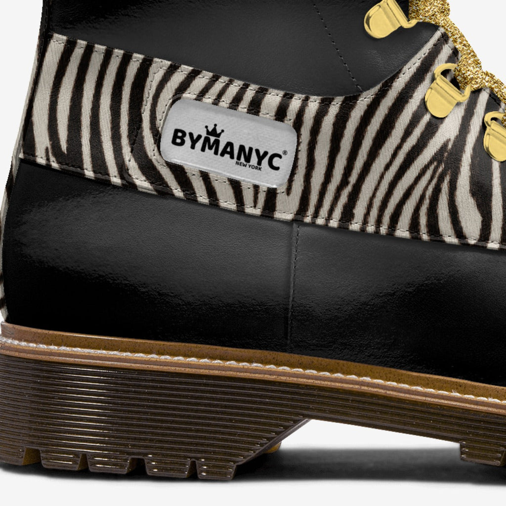 Trendy animal print Madison Elite Ankle Boots by BYMANYC® New York