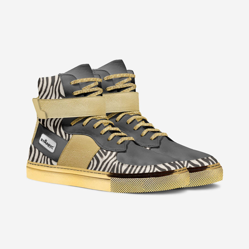 Close-up of the eco-friendly material of Eco-Chic Vegan Ankle Boots by BYMANYC