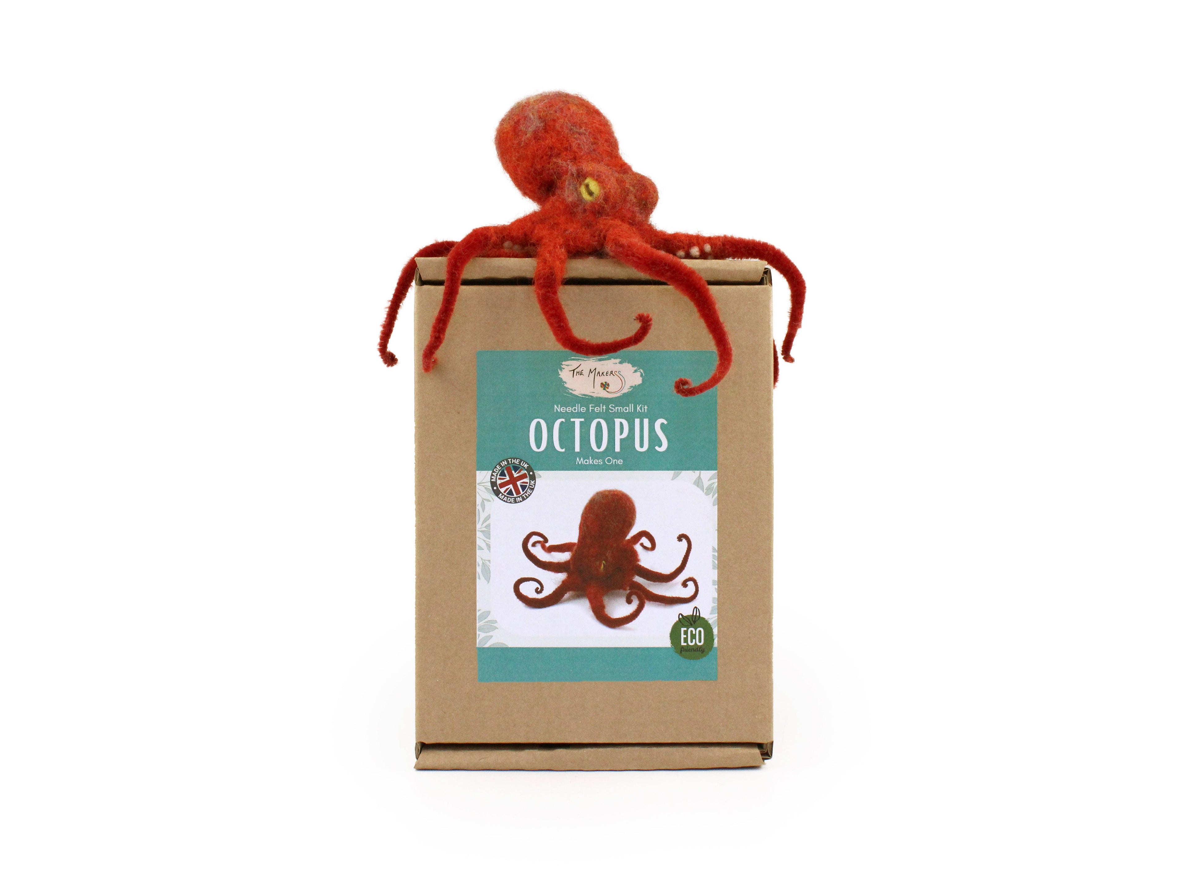 Premium wool materials featured in the DIY Octopus Needle Felting Kit