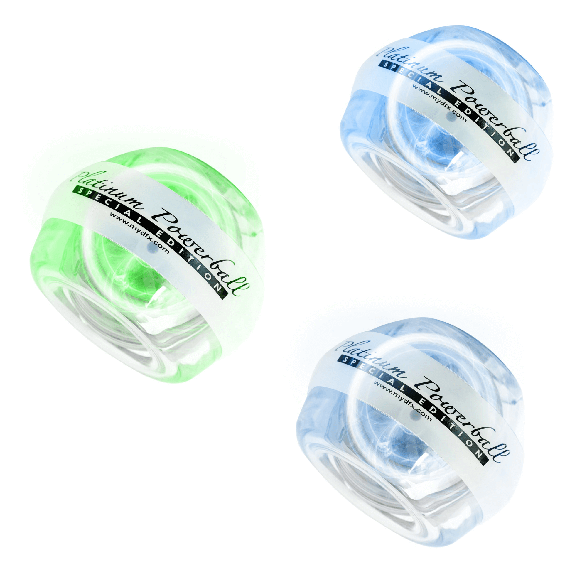 Front view of DFX Powerball Platinum Edition in sleek design