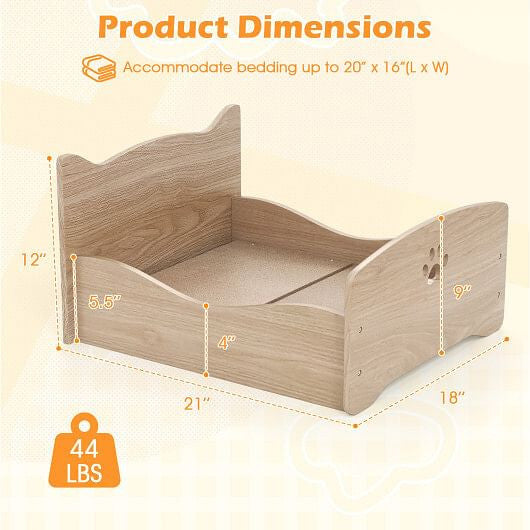 Elevated legs of Gobingya Stylish Pet Bed for optimal ventilation