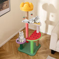 Top view of Gobingya Deluxe 45 Inch Cat Tree showcasing plush perch