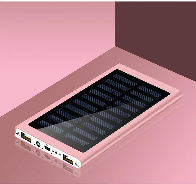 Anacotte Solar Power Bank with hiking gear in the background