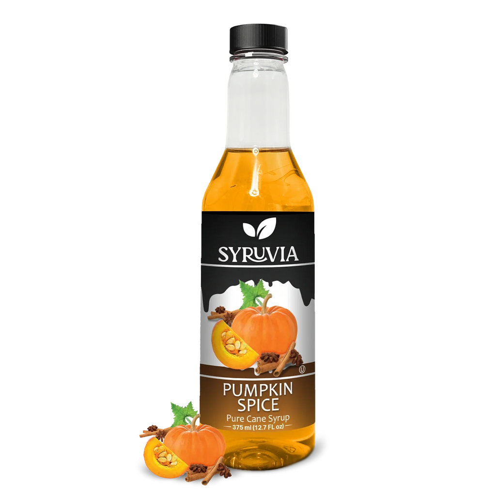 Front view of Delicious Pumpkin Spice Syrup by Syruvia