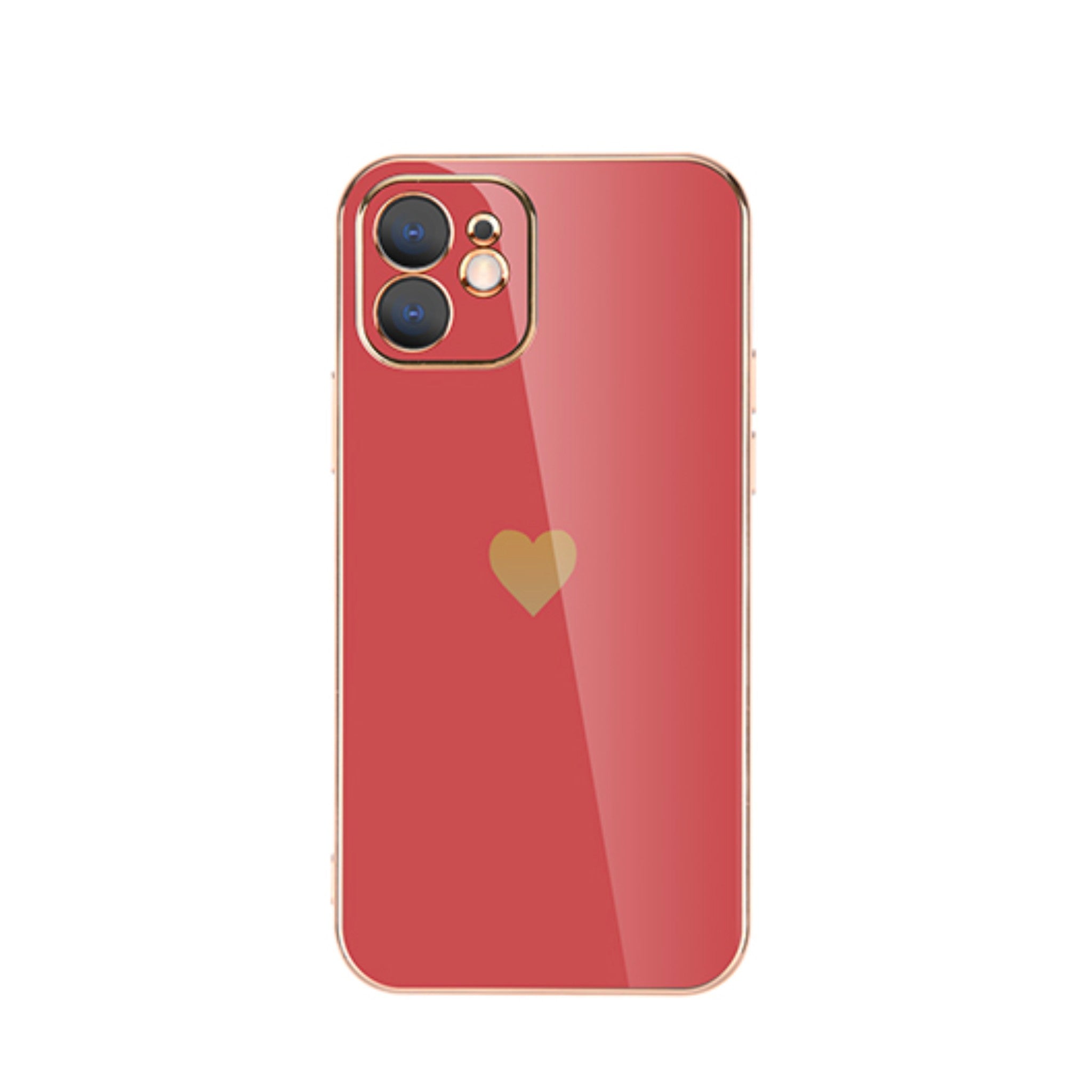 Rugged plating lens protective case for iPhone