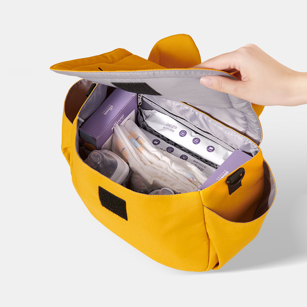 Front view of Kitty Paws Stroller Organizer by SUNVENO in stylish design