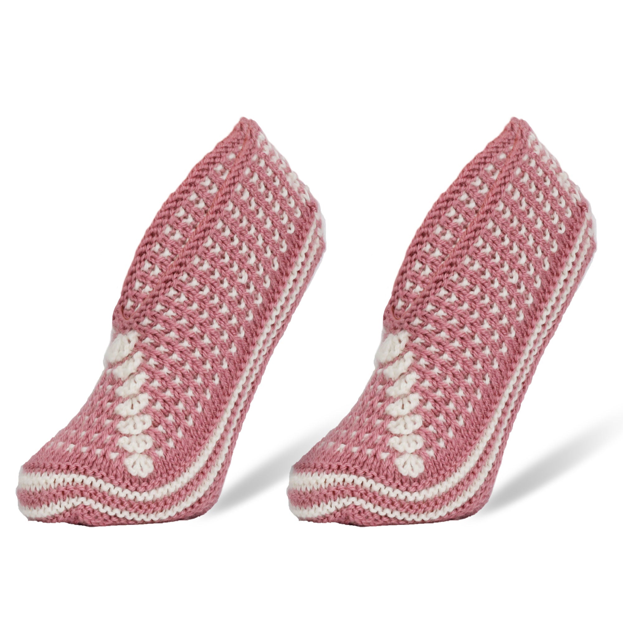 Crochet Hand Knit Slippers for Women Socks 1 Pair Shoe Size 5-7
