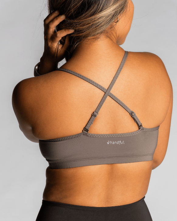 Side view showcasing adjustable straps of Handful Adjustable Bra