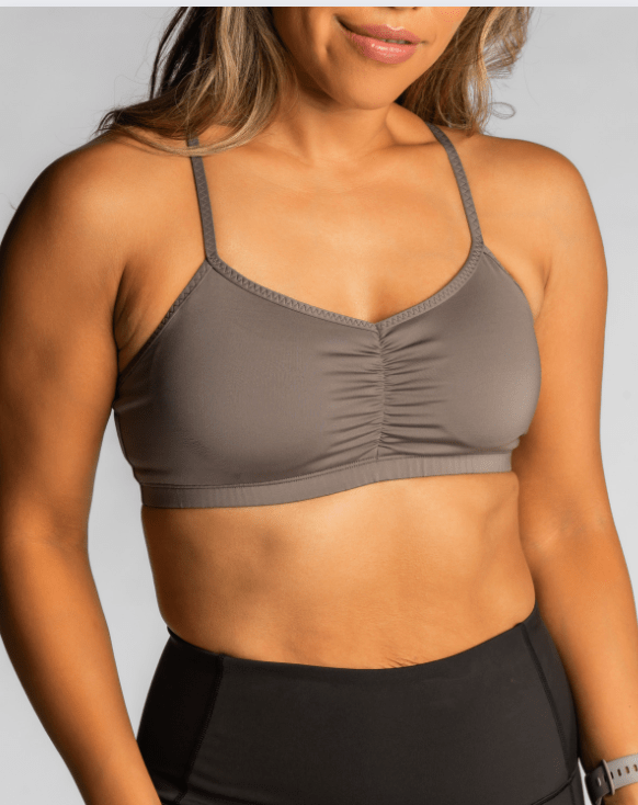 Front view of Handful Adjustable Bra in Magnetic Gray