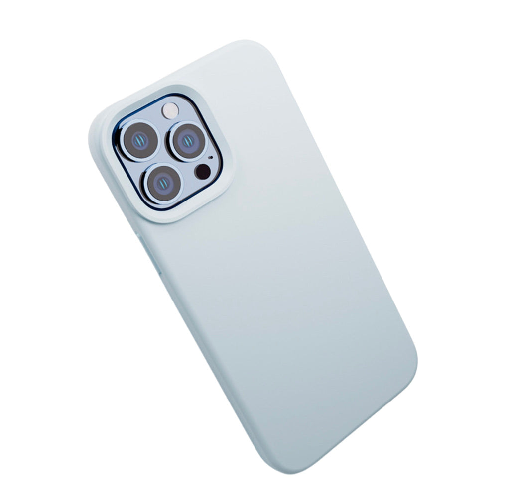 Front view of Anacotte Liquid Silicone Case for iPhone 14 Pro Max in black