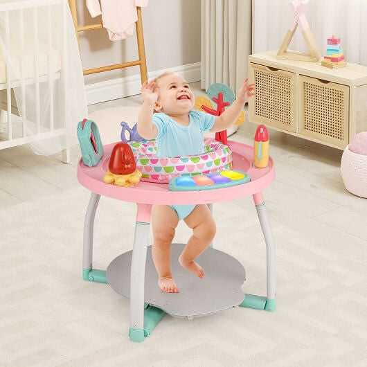 Front view of Gobingya 5-in-1 Baby Activity Center with Bounce Seat