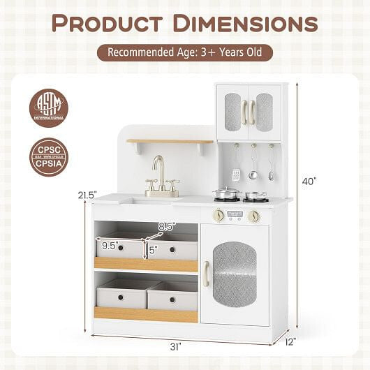 Close-up of cuttable veggies included in Gobingya Kids Kitchen Playset