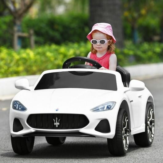 Gobingya Pink 12V Maserati Kids Ride-On Car with doors open