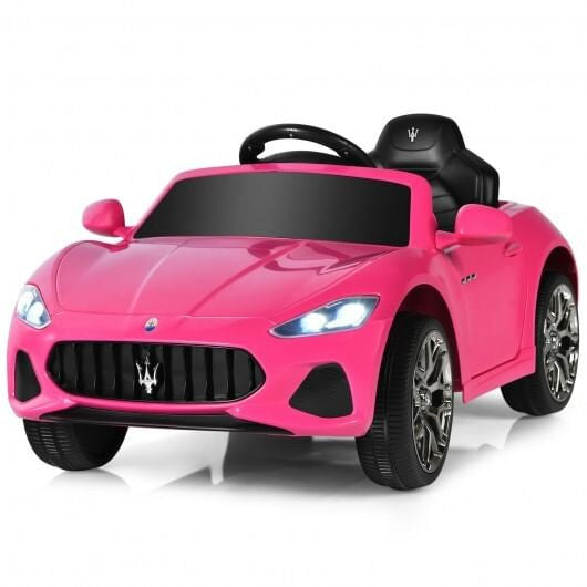 Interior view of Gobingya Pink Maserati Kids Ride-On Car seat
