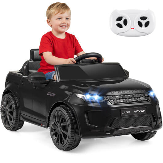 Action shot of Gobingya Kids Electric Land Rover on a sidewalk