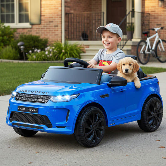 Rear view showing the features of Gobingya Land Rover Kids Car