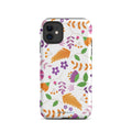 Side view of Anacotte Multi-Color Floral Phone Case showcasing design