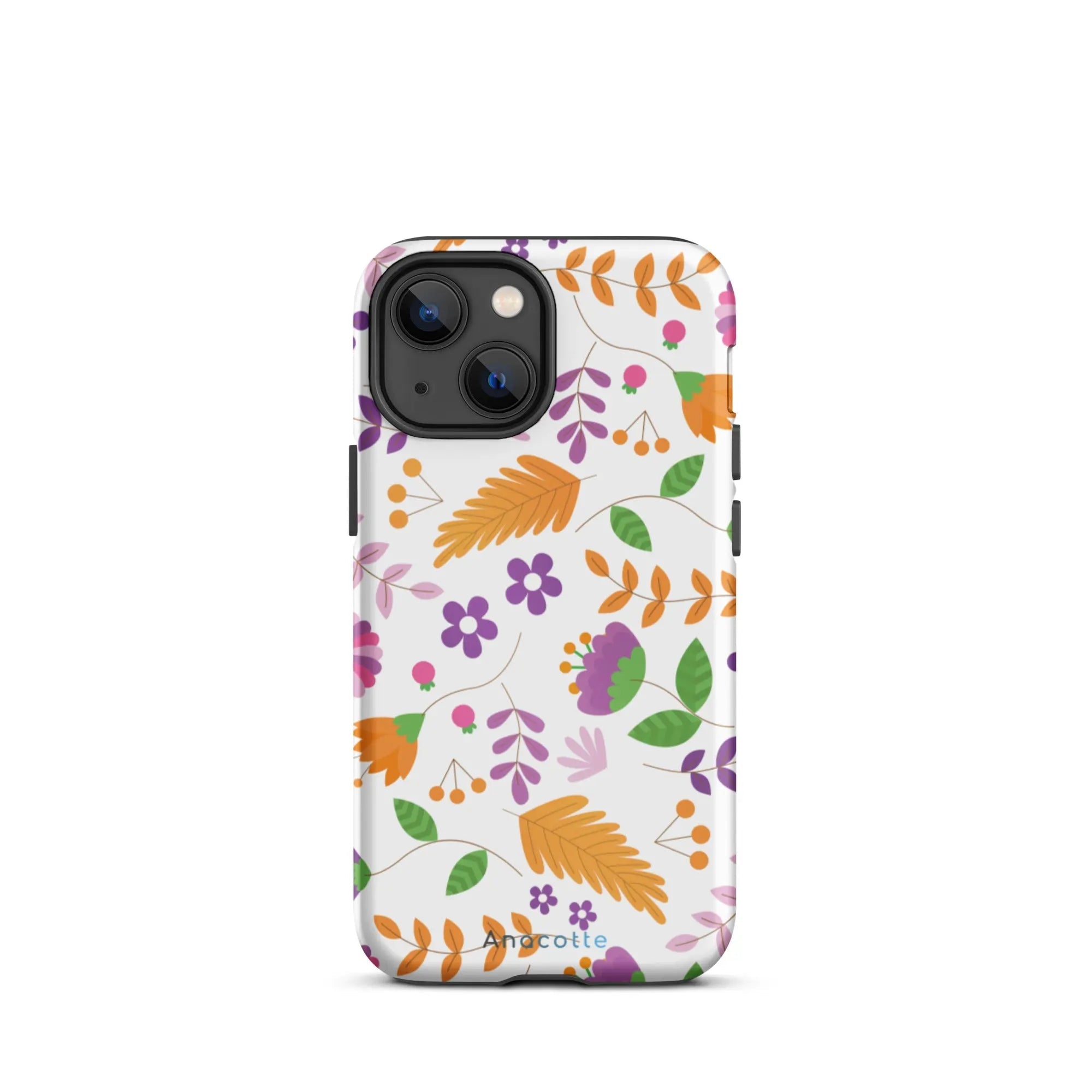Stylish Multi-Color Floral Phone Case in hand for scale