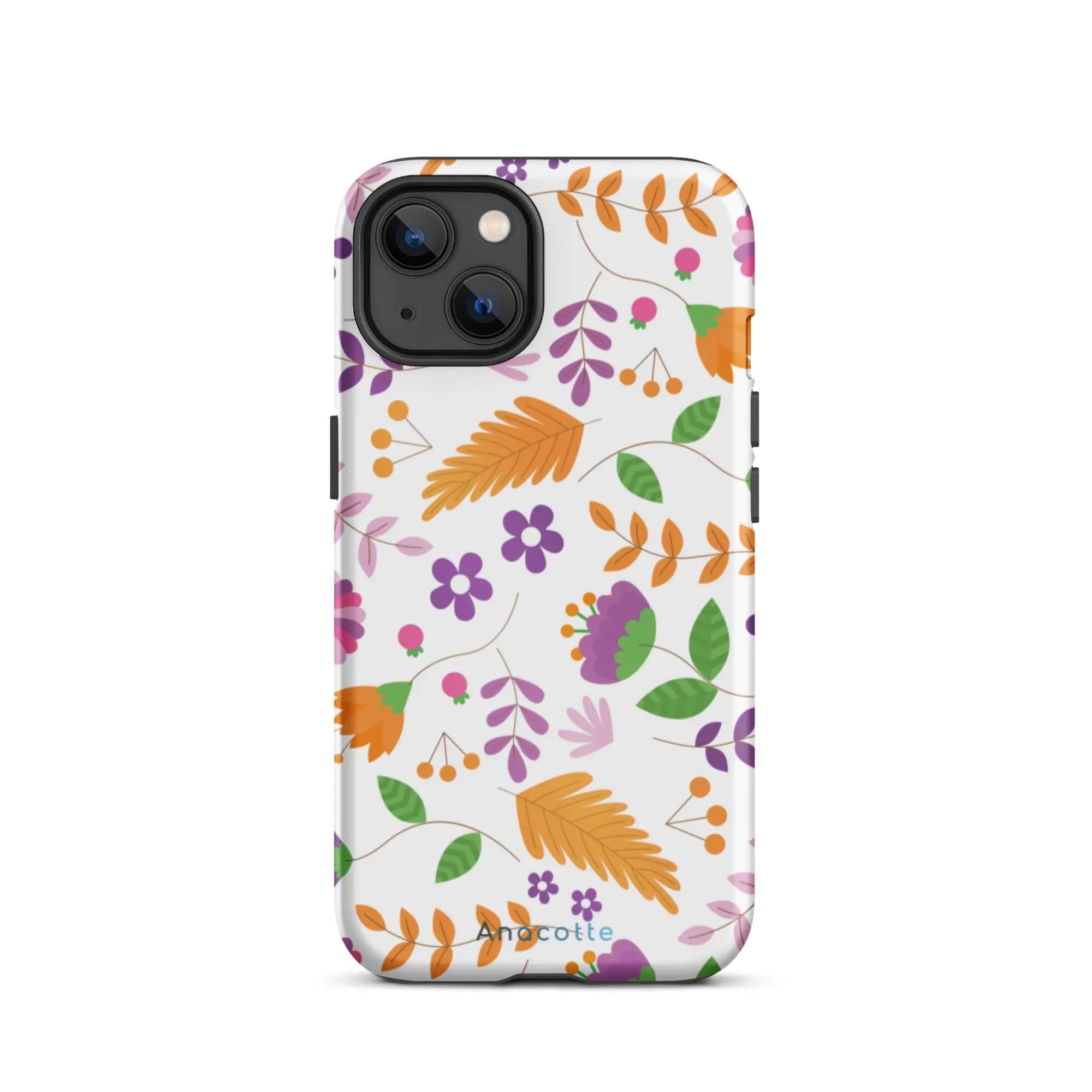 Anacotte Multi-Color Floral Phone Case with phone inside