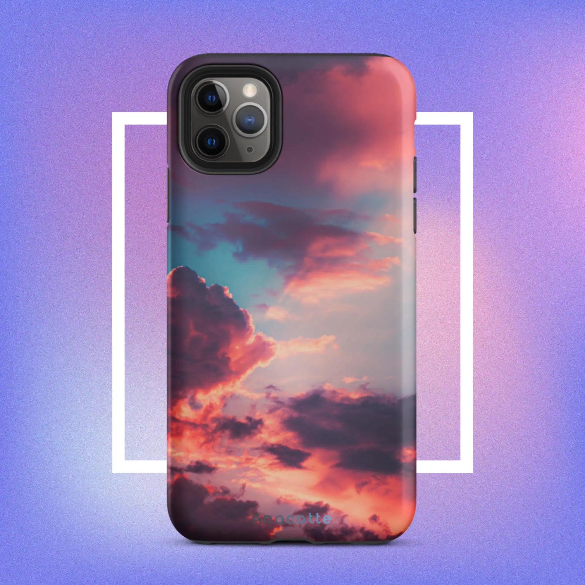 Anacotte Impulse Sunset iPhone Case with beautiful sunset background