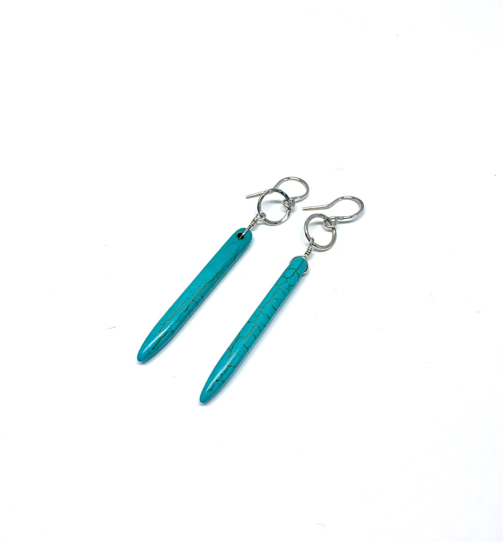 Howlite Drop Earrings
