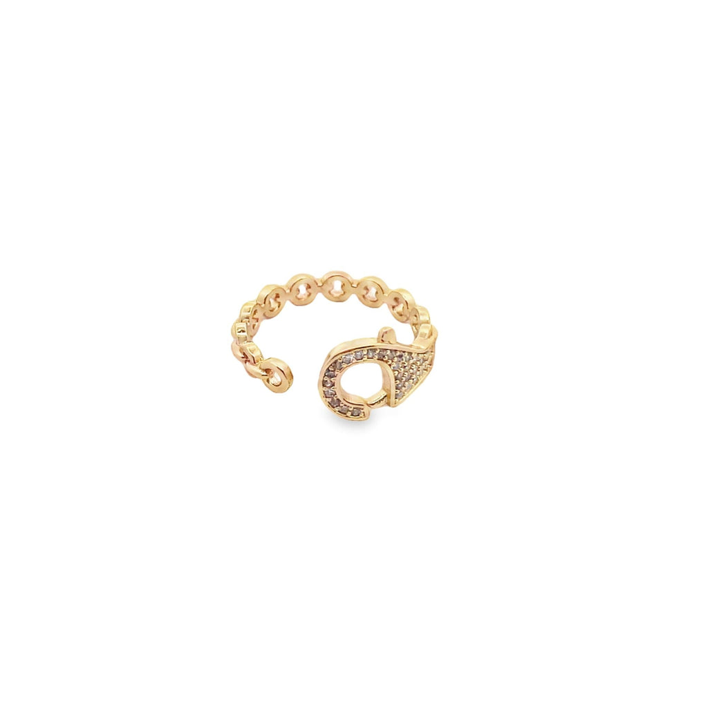 Rolo Link Clasp Adjustable Ring