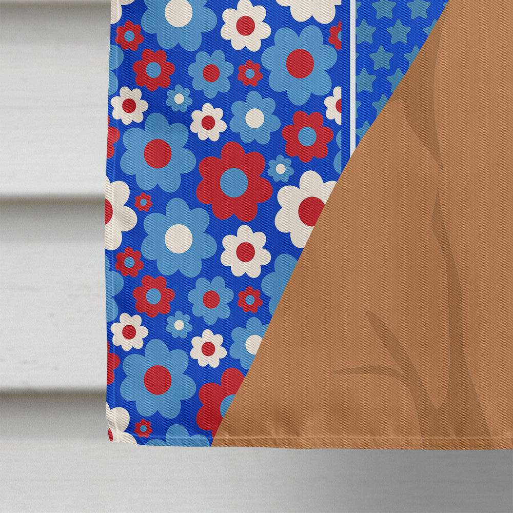 Vibrant Fawn Boxer American House Flag by Caroline's Treasures