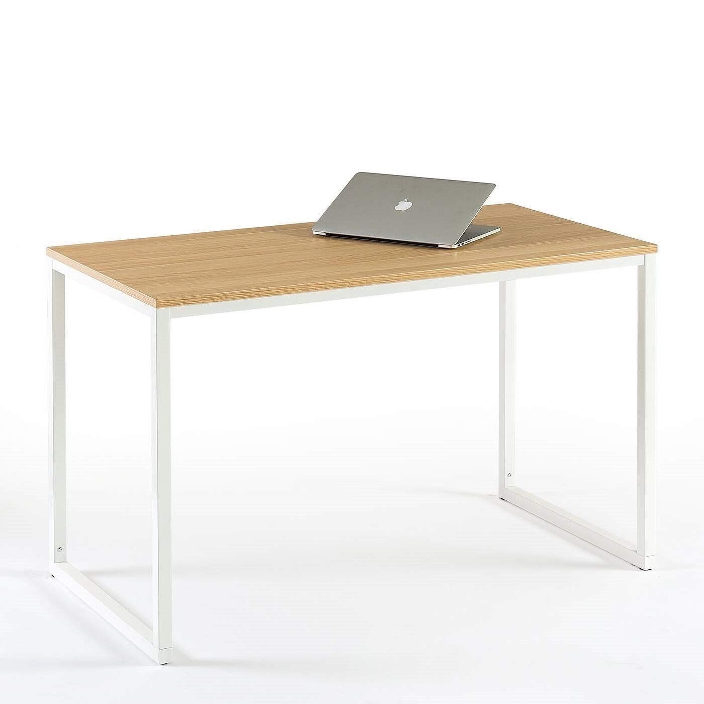 Close-up of the sturdy metal frame of the Modern Sleek Home Office Desk