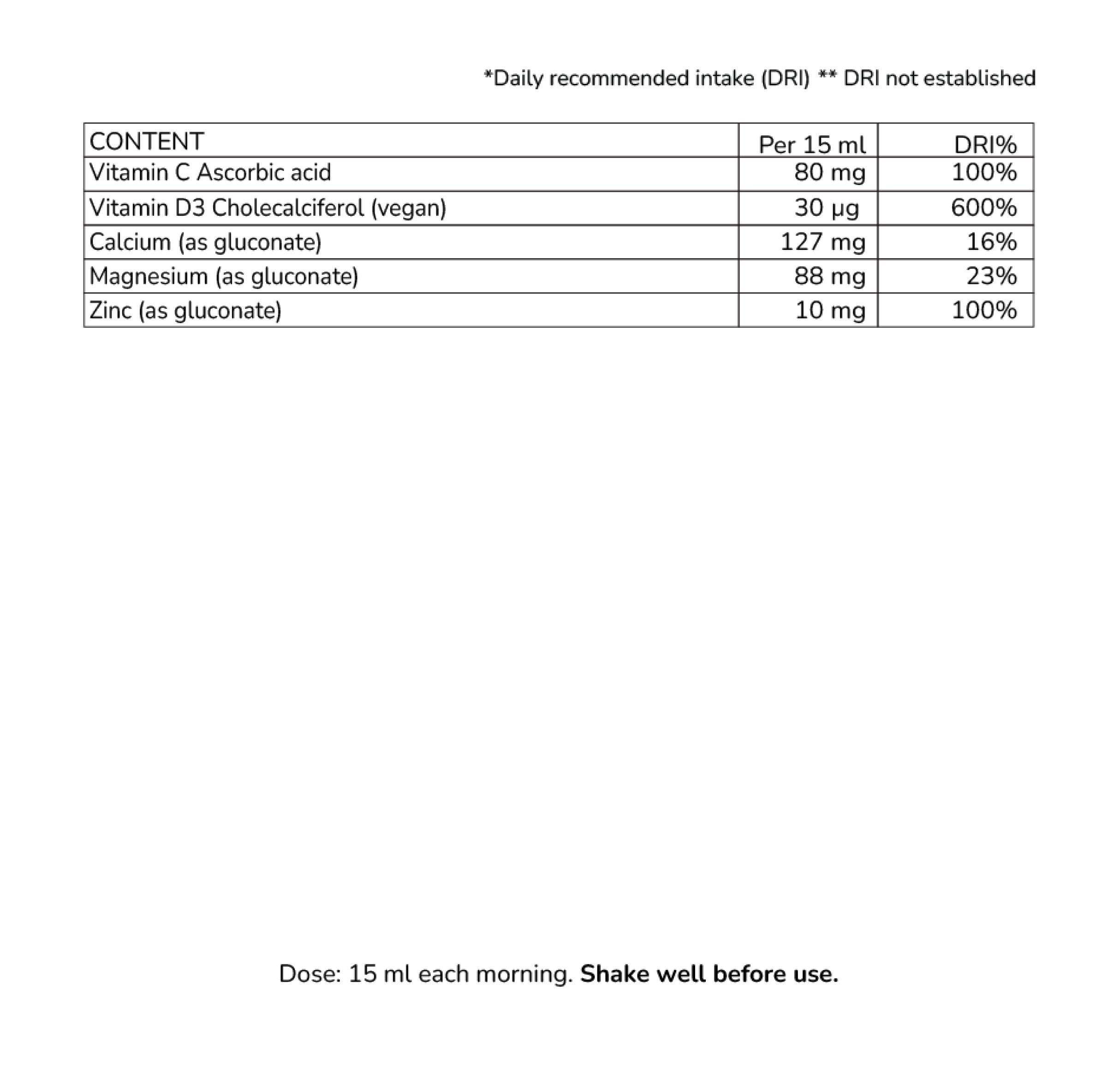 Side view of Ultimate Calcium & Magnesium Liquid with Vitamins by Willkins