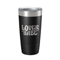 Top view showcasing the clear lid of Lover Babe Tumbler
