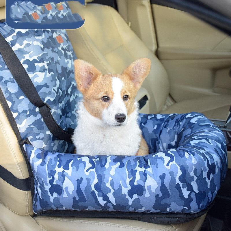 Ultimate Cozy Pet Travel Car Seat positioned in a car for easy travel
