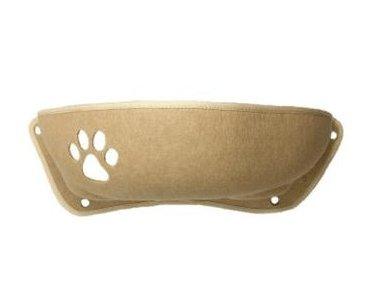 Khaki crescent boat cat litter box designed for stylish homes