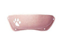 Elegant crescent boat cat litter box in pink by Dog Hugs Cat
