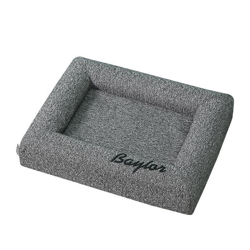 Top view of Luxurious All-Season Washable Cat Litter Bed highlighting plush material