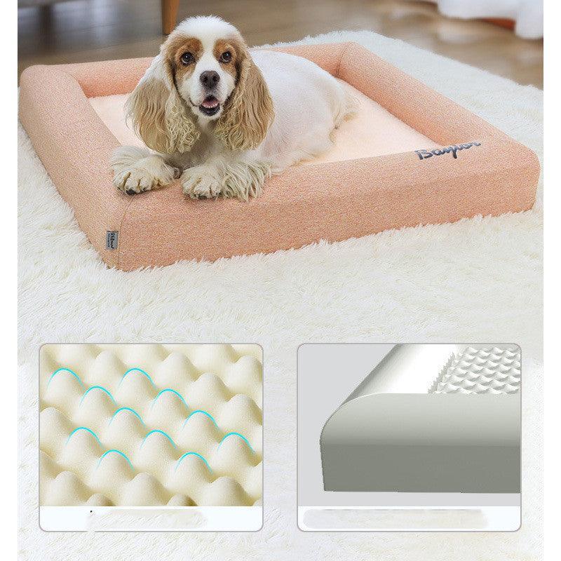 Cozy front view of Luxurious All-Season Washable Cat Litter Bed by Dog Hugs Cat