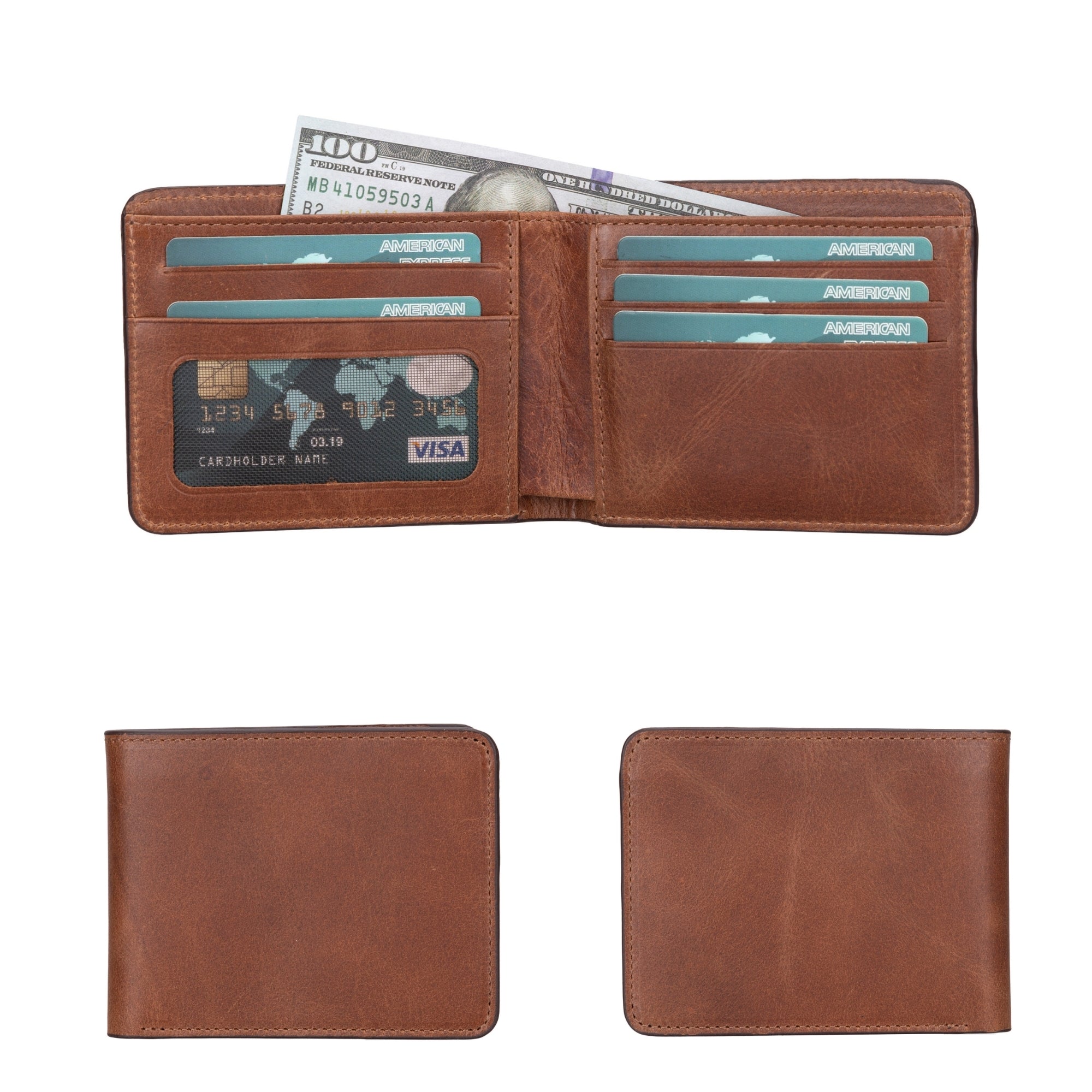 Stylish use case of TORONATA Leather Wallet in a business meeting