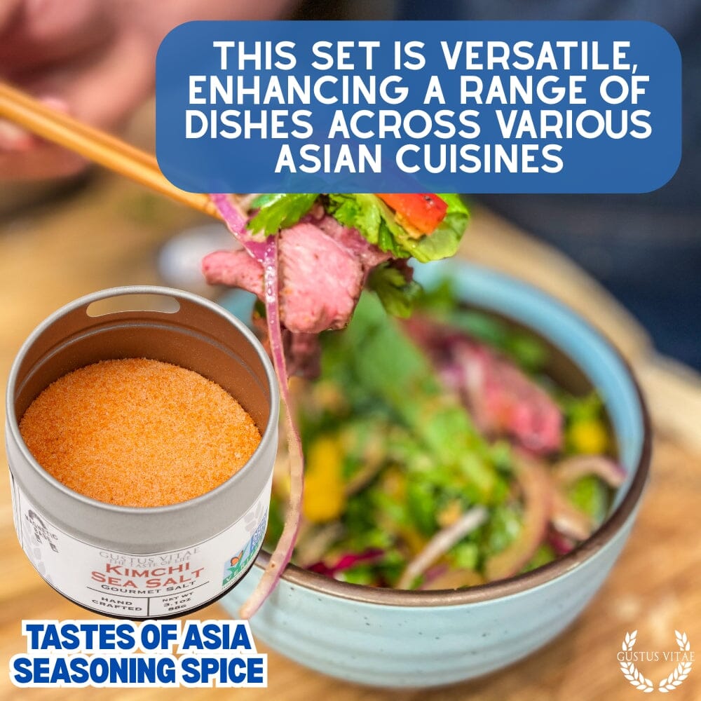 Asian Seasonings Gift Set - Tastes of Asia - Artisanal Spice Blends Six Pack