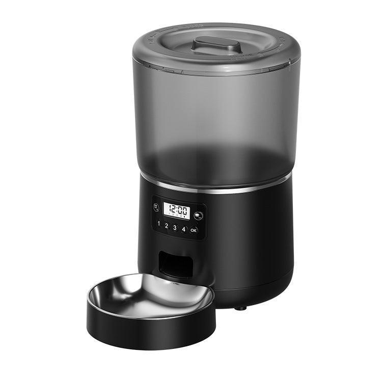 Smart Timed Automatic Cat Feeder set for scheduled feeding times