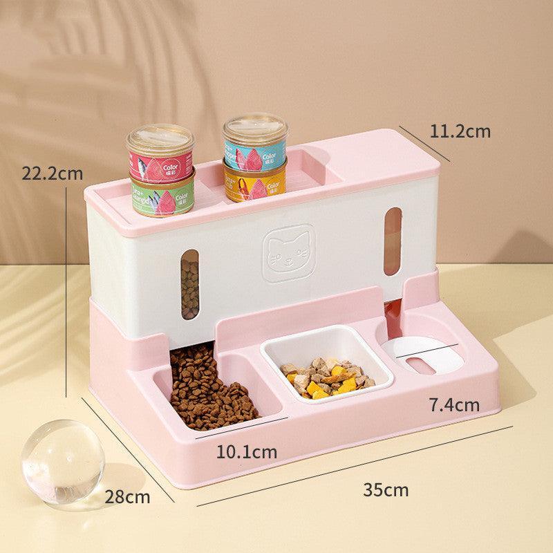 Smart Automatic Pet Feeder with Water Refill by Dog Hugs Cat - Front view